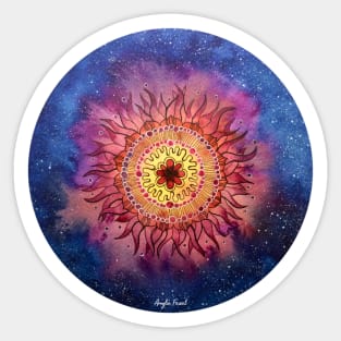 Fire Flower Galaxy Sticker